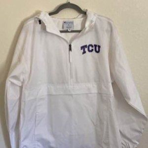 Champion Brand White TCU Rain Jacket (new w/o tags) - Medium